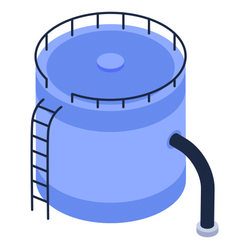 حاسبة سعة الخزان